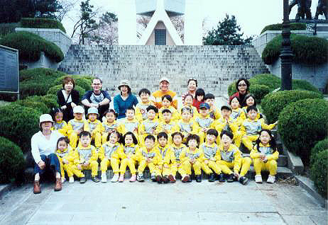 Nancy fell into the fishpond!